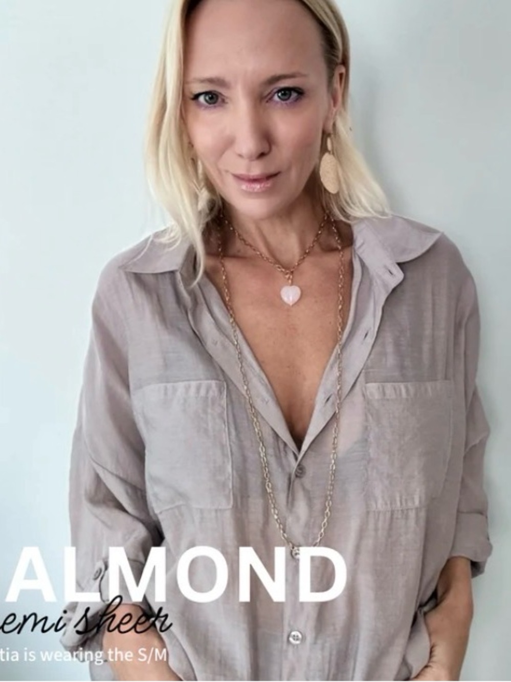 Katia Designs Goddess Shirt Almond EUC - Picture 5 of 6